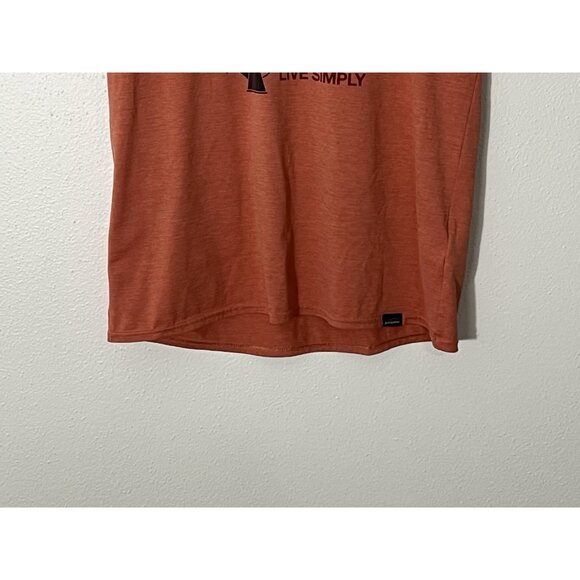 Patagonia Women’s Live Simply Garden Tools Capilene Cool Orange Shirt Medium - Picture 4 of 13